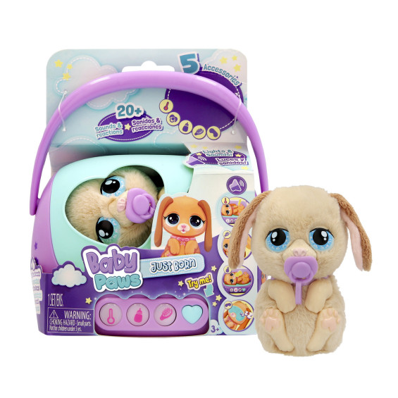 Baby Paws Just Born Mascota de Peluche Puppy