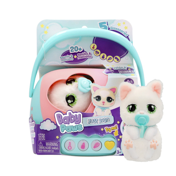 Baby Paws Just Born Mascota de Peluche Cat