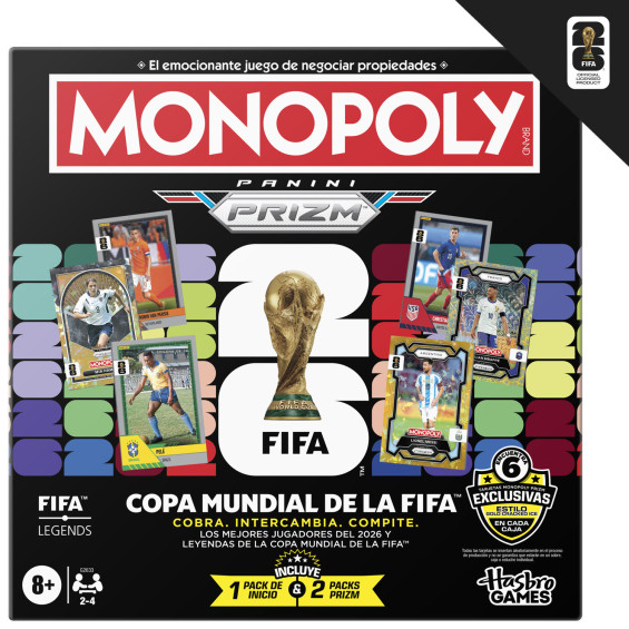 Monopoly Panini Prizm FIFA World Cup Juego de Mesa