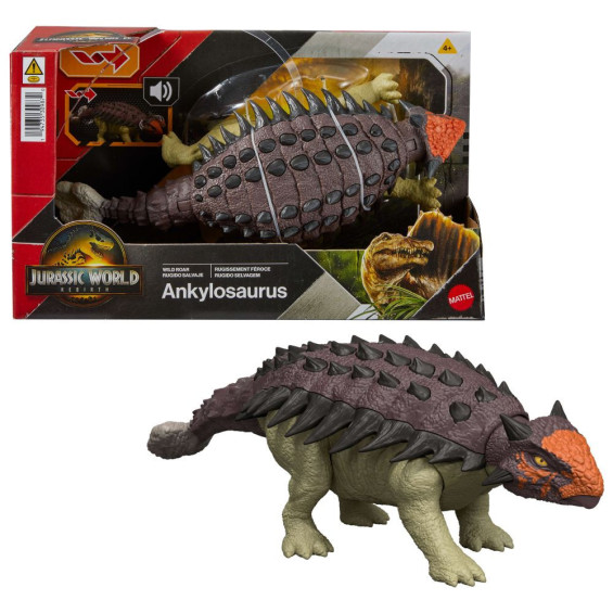 Mattel Jurassic World: El Renacer Anquilosaurio Rugido Salvaje