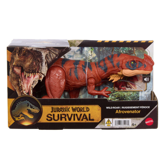 Jurassic World Survival Figura de Acción de Dinosaurio Afrovenator Rugido Salvaje de con Ataque Devorador y Sonidos