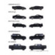 Majorette Pack 5 Coches Negros Black Edition