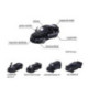 Majorette Pack 5 Coches Negros Black Edition