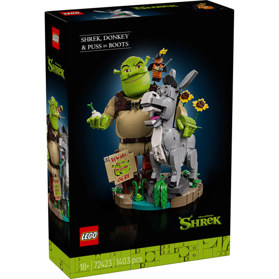 LEGO Shrek Shrek, Asno y Gato con Botas - 72423