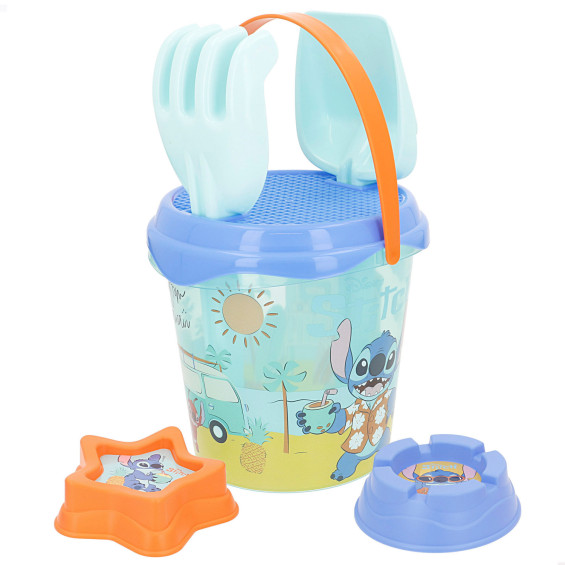 Stitch Mochila con Cubo de Playa y Accesorios
