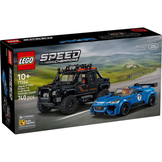 LEGO Speed Champions Jaguar Project 7 y Land Rover Defender - 77264