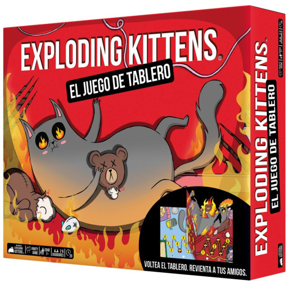 Asmodee Exploding Kittens: El Juego de Tablero Juego de Mesa