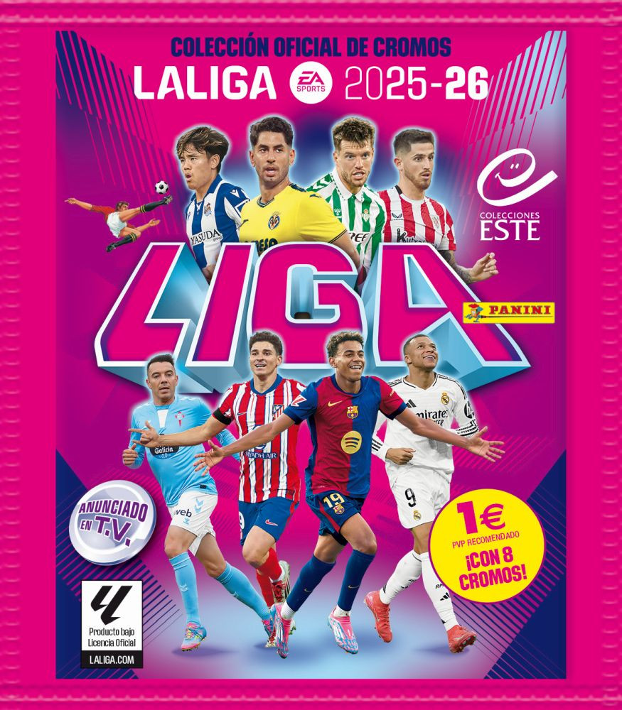 Álbum De Cromos De LaLiga Hypermotion 2025-2026 + 15 Sobres – Segunda División, Colección Oficial De Fútbol