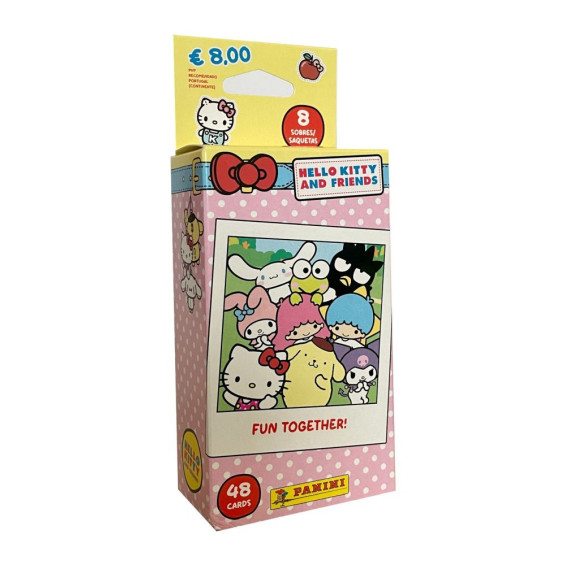 Panini Hello Kitty & Friends Ecoblíster con 8 Sobres de Cartas Varios Modelos