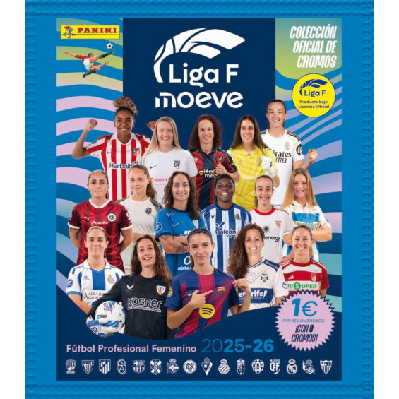 Panini Liga Femenina 2025/2026 Sobres de Cromos Varios Modelos