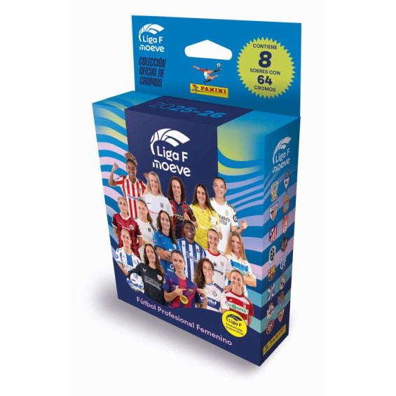 Panini Liga Femenina 2025/2026 Ecoblíster con 8 Sobres Varios Modelos