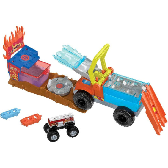 Hot Wheels Monster Trucks Arena Smashers Color Shifters 5 Alarm Rescue