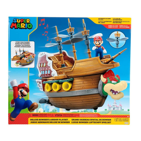 Super Mario Aeronave Deluxe Bowser Playset