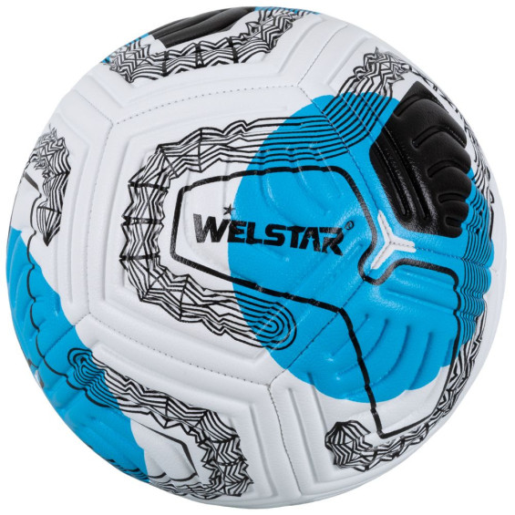 Balón de Fútbol Azul y Negro Talla 5