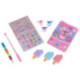 Estuche Transparente de Papelería Kawaii Koala con Cuaderno y Marcadores
