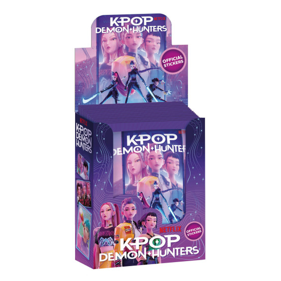 K-Pop Demon Hunters Sobre con 5 Cromos Varios Modelos