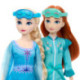 Disney Frozen Set Fiesta Pijamas Elsa y Ana con Muñecas y Accesorios