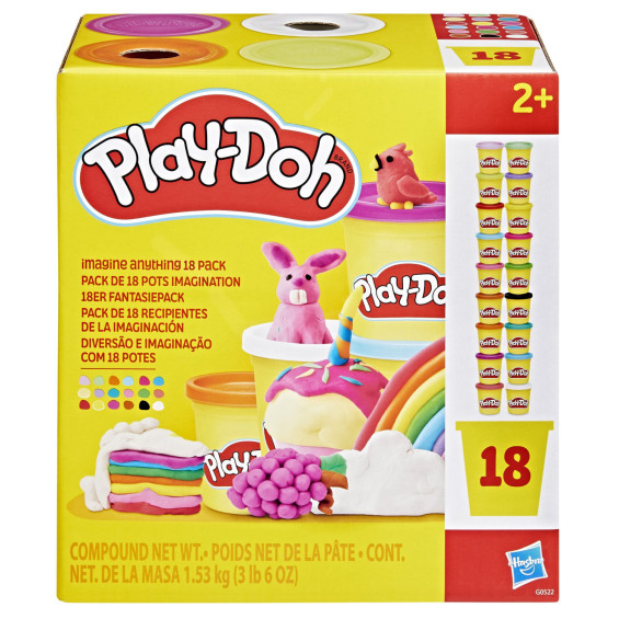 Play-Doh Pack 18 Botes Imagine Anything