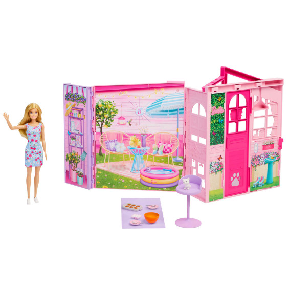 Barbie Casa de Escapada de Fin de Semana Conjunto con Muñeca y Accesorios