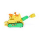 Paw Patrol The Dino Movie Vehículo Dino Rescue Bulldozer con Figura Rubble