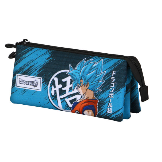 Estuche Portatodo Triple Dragon Ball Saiyajin Blue
