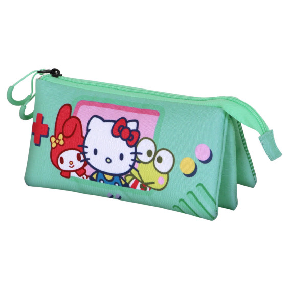 Estuche Portatodo Triple Hello Kitty Videogame