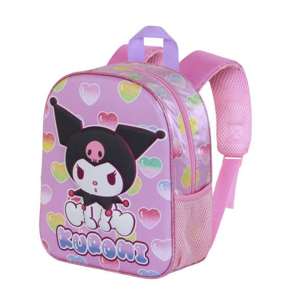 Mochila 3D Elite Kuromi Hearts