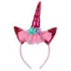 Muñeca Infantil Rainbow Rabbit Unicorn con Diadema de Unicornio