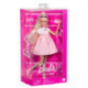 Barbie Muñeca Barbie Deluxe Style Nº 3 con Vestido Barbiecore en Rosa Pastel con Lazo Extragrande y Pelo Rubio
