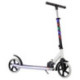 Patinete Urbano Blanco Plegable de Dos Ruedas Grandes con Luces LED