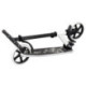 Patinete Urbano Blanco Plegable de Dos Ruedas Grandes con Luces LED
