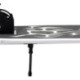 Patinete Urbano Blanco Plegable de Dos Ruedas Grandes con Luces LED