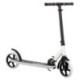 Patinete Urbano Blanco Plegable de Dos Ruedas Grandes con Luces LED