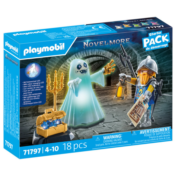 PLAYMOBIL Novelmore Starter Pack Fantasma y Caballero - 71797