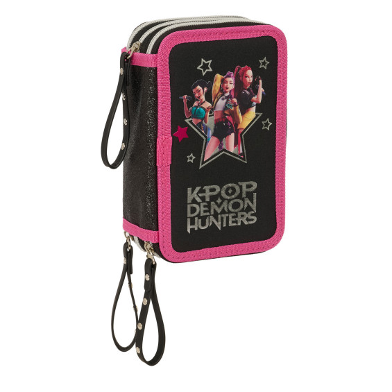 K-Pop Demon Hunters Plumier Triple 37 Piezas
